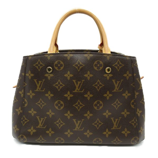 s l1600 1 LOUIS VUITTON Montaigne BB Tote Bag Monogram canvas Brown