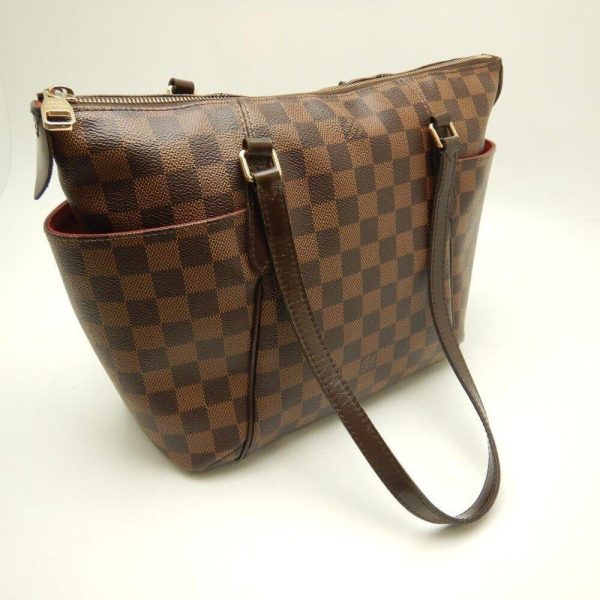 s l1600 1 LOUIS VUITTON Damier Ebene Totally PM Shoulder Tote Bag Brown