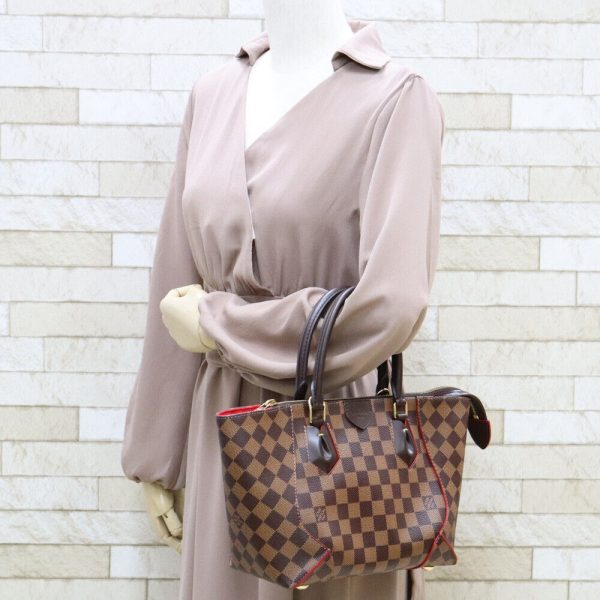 s l1600 1 LOUIS VUITTON Handbag Brown Damier Caissa Tote PM