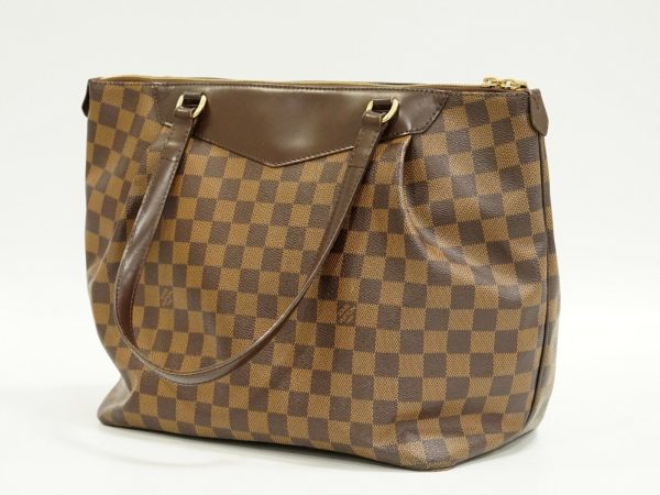 s l1600 1 Louis Vuitton Westminster GM Damier Ebene Canvas Shoulder Tote Bag Purse