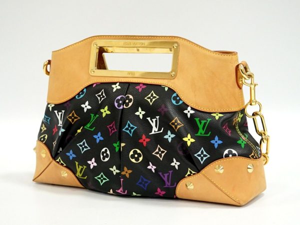 s l1600 1 Louis Vuitton Judy MM Monogram Multicolor Canvas 2way Bag Noir