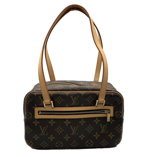 s l1600 1 LOUIS VUITTON Cite MM Shoulder Bag Monogram Canvas Brown