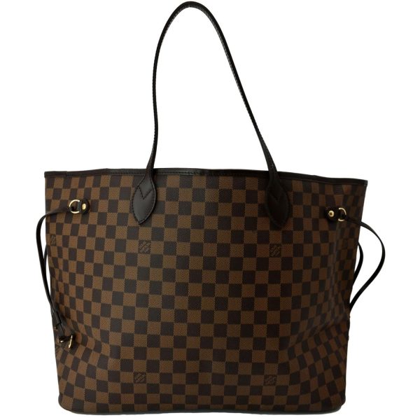 s l1600 1 LOUIS VUITTON Neverfull GM Damier Ebene Tote Bag Brown