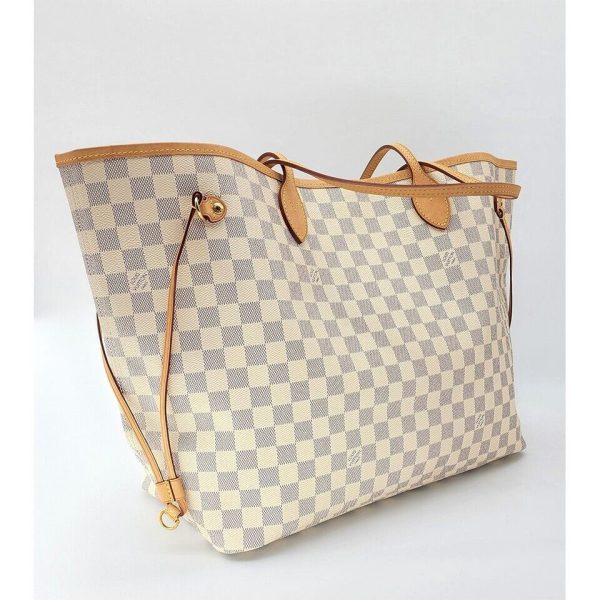 s l1600 1 Louis Vuitton Neverfull MM Tote in Damier Azur Canvas