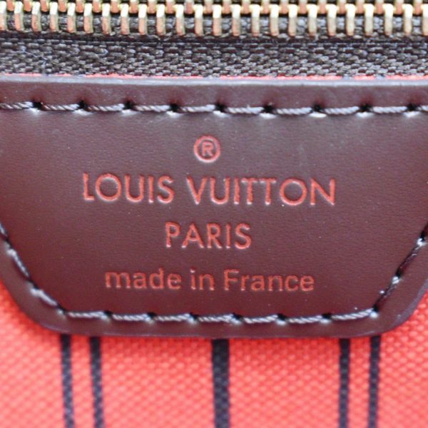 s l1600 10 LOUIS VUITTON Neverfull PM Damier Ebene Shoulder Bag Brown