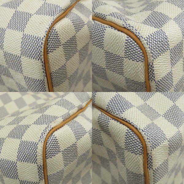 s l1600 11 LOUIS VUITTON Boston bag Speedy 35 Damier Azure Damier canvas handbag