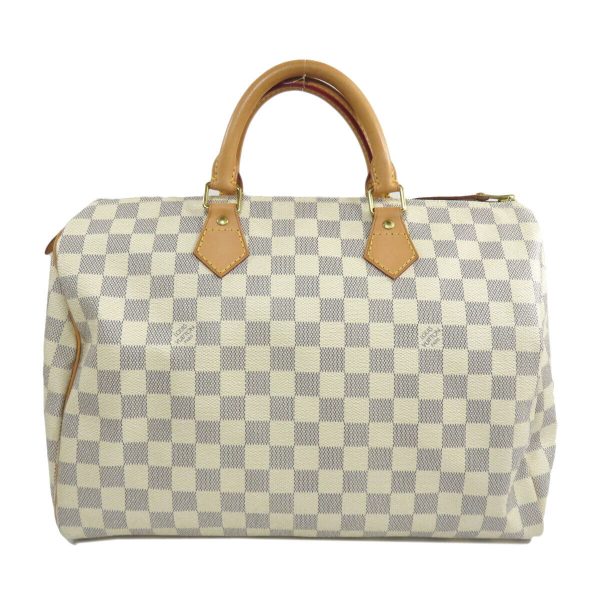 s l1600 LOUIS VUITTON Boston bag Speedy 35 Damier Azure Damier canvas handbag