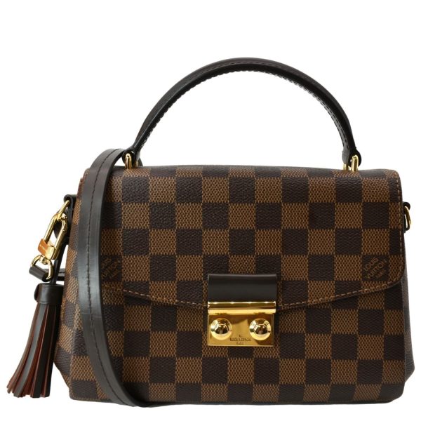 s l1600 LOUIS VUITTON Croisette Damier Ebene Crossbody Bag Brown