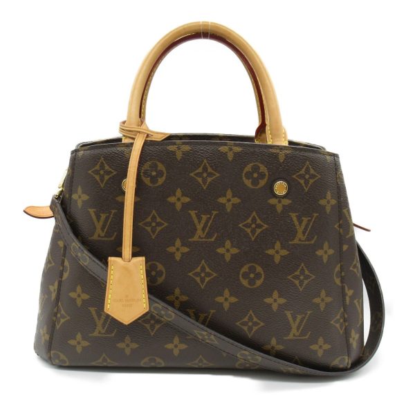 s l1600 LOUIS VUITTON Montaigne BB Tote Bag Monogram canvas Brown