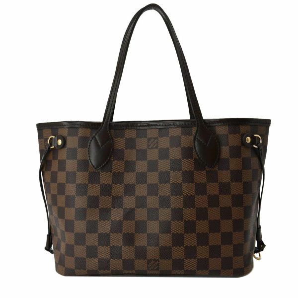 s l1600 LOUIS VUITTON Neverfull PM Damier Ebene Shoulder Bag Brown