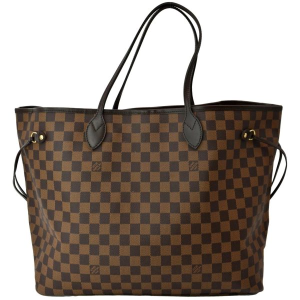 s l1600 LOUIS VUITTON Neverfull GM Damier Ebene Tote Bag Brown