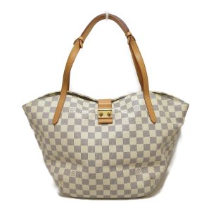 s l1600 LOUIS VUITTON Salina PM Tote shoulder Bag Damier Azur canvas White