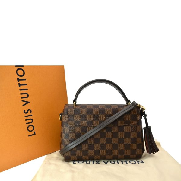 s l1600 2 LOUIS VUITTON Croisette Damier Ebene Crossbody Bag Brown