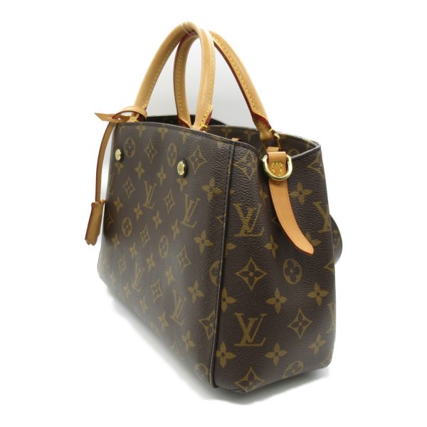 s l1600 2 LOUIS VUITTON Montaigne BB Tote Bag Monogram canvas Brown