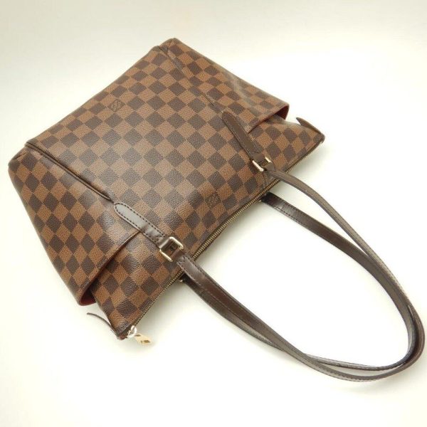 s l1600 2 LOUIS VUITTON Damier Ebene Totally PM Shoulder Tote Bag Brown