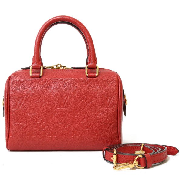 s l1600 2 LOUIS VUITTON Mini Speedy Bandouliere Vernis Leather CrossBody Monogram Red