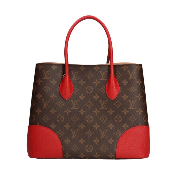 s l1600 2 LOUIS VUITTON Handbag Slys Brown Red Monogram Flandrin