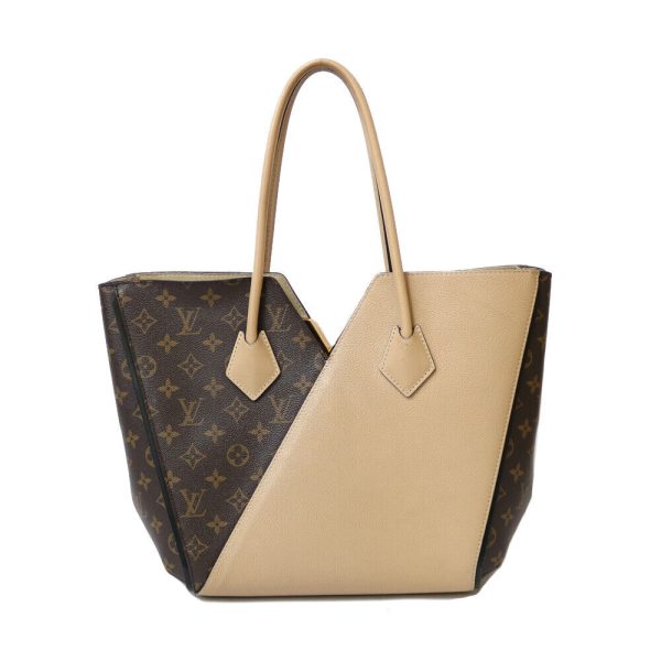 s l1600 2 LOUIS VUITTON Kimono Shoulder Bag Brown beige Monogram