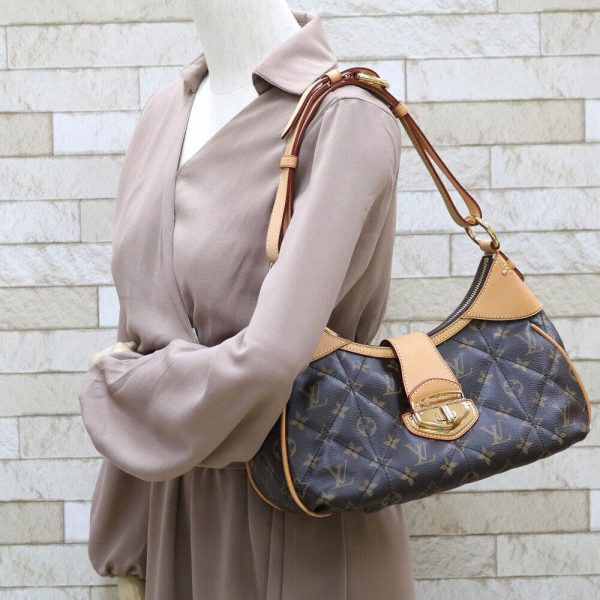 s l1600 2 LOUIS VUITTON Shoulder Bag Brown Monogram City bag PM