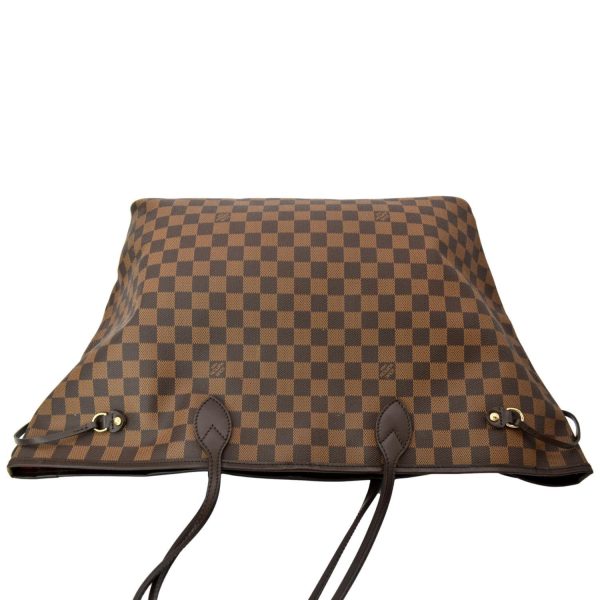 s l1600 2 LOUIS VUITTON Neverfull GM Damier Ebene Tote Bag Brown