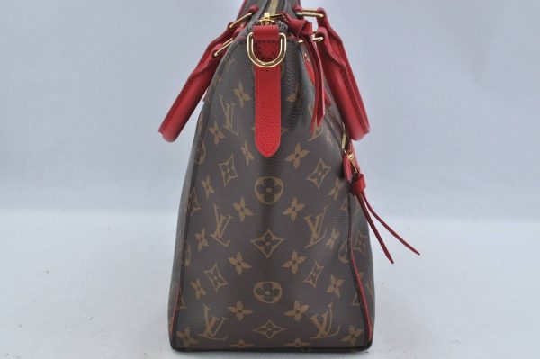 s l1600 2 Louis Vuitton Monogram Tournelle PM 2Way Shoulder Tote Bag Red