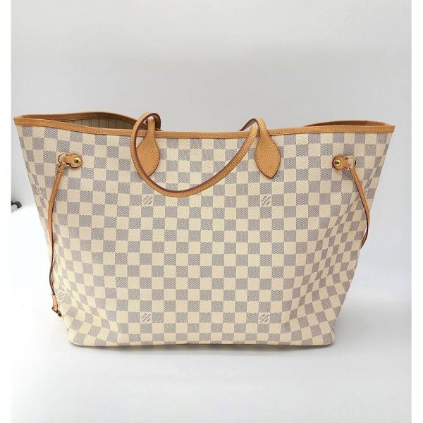 s l1600 2 Louis Vuitton Neverfull MM Tote in Damier Azur Canvas