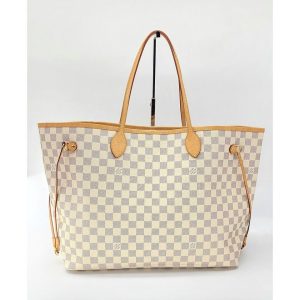 s l1600 Louis Vuitton Neverfull MM Tote in Damier Azur Canvas