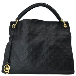 s l1600 2022 10 23T094301762 Louis Vuitton Artsy MM Empreinte Leather Hobo Bag Black