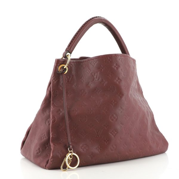 s l1600 2022 10 23T100017613 Louis Vuitton Artsy MM Empreinte Leather Hobo Bag Red