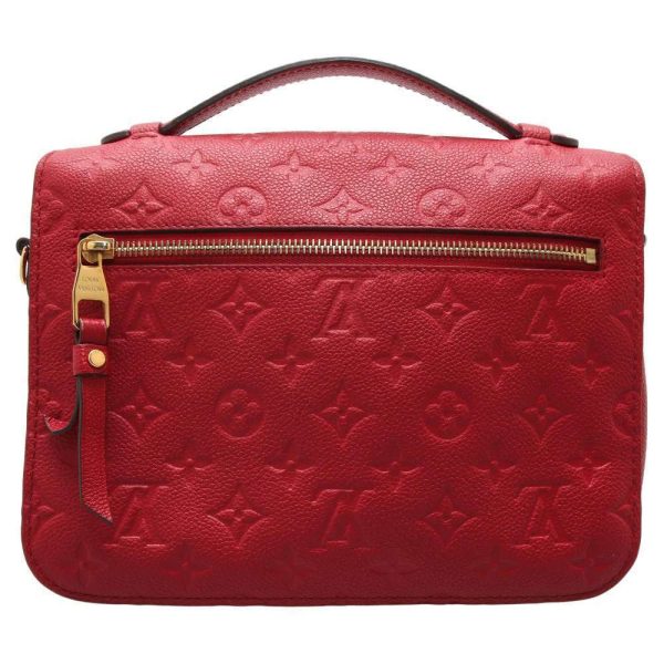 s l1600 2022 10 23T111155224 Louis Vuitton Pochette Metis Empreinte Leather Shoulder Bag Red