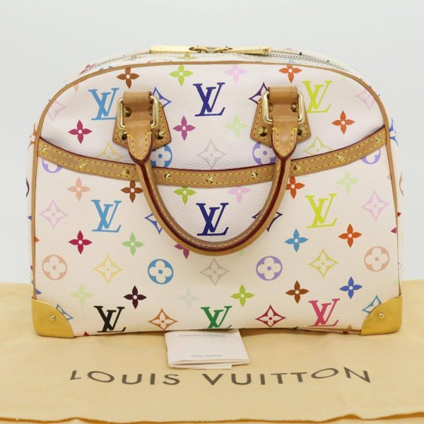 s l1600 2022 10 24T212513386 Louis Vuitton Trouville Multicolor Canvas White Hand Bag