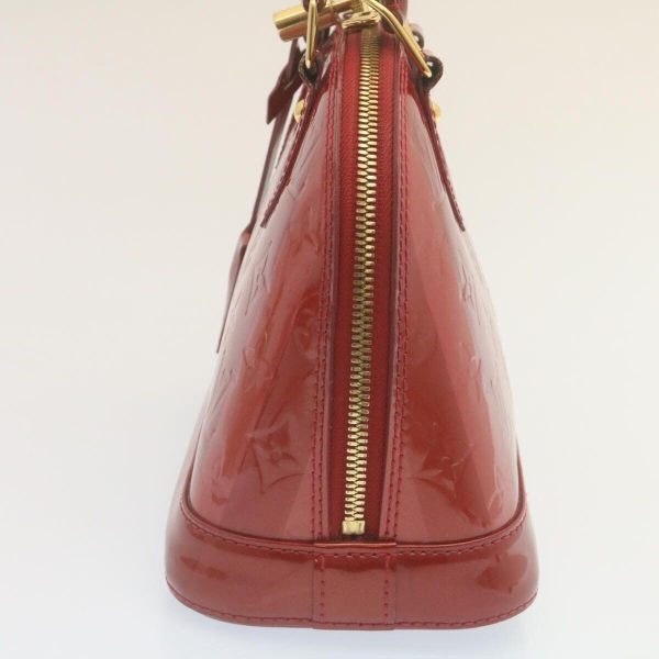 s l1600 2022 10 24T213726969 Louis Vuitton Alma BB Vernis Rayures Hand Bag Red