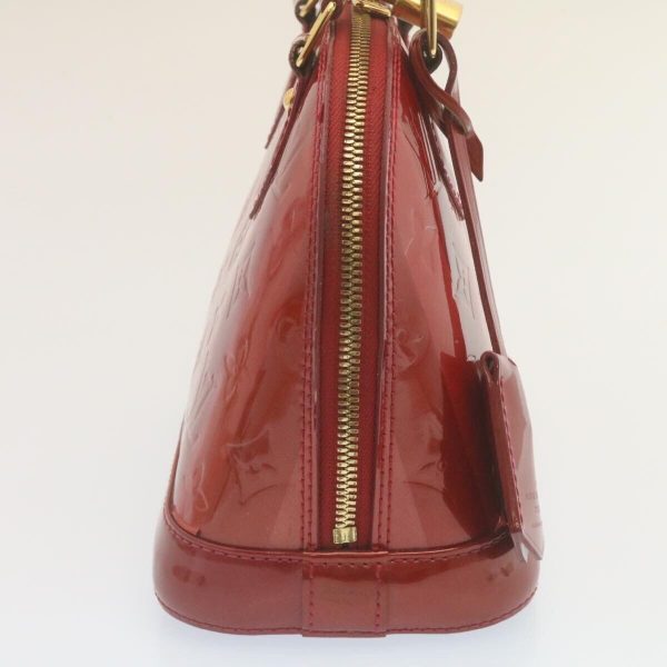 s l1600 2022 10 24T213731460 Louis Vuitton Alma BB Vernis Rayures Hand Bag Red