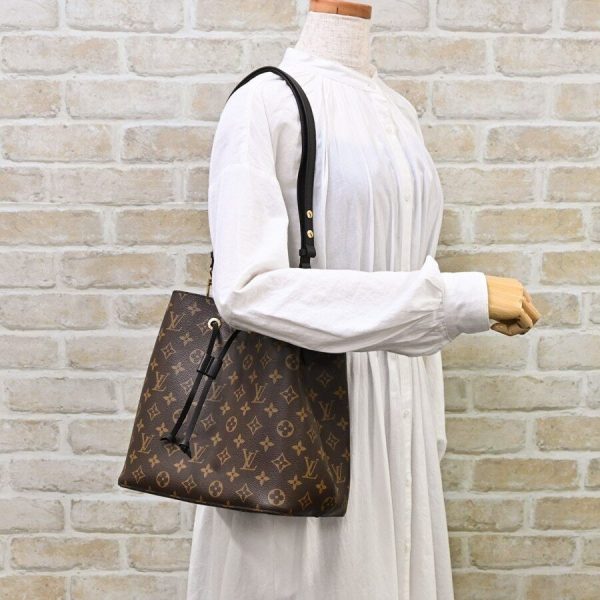 s l1600 2022 10 25T084325912 Louis Vuitton NeoNoe Monogram Canvas Shoulder Bag Black