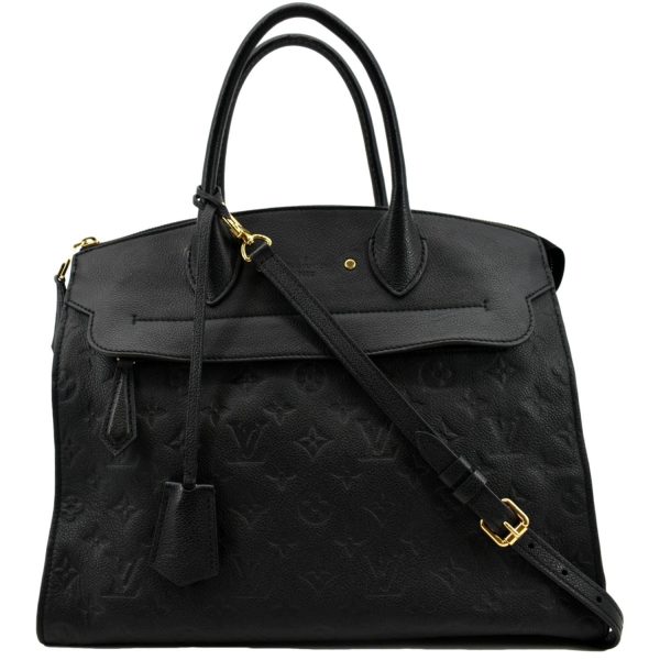 s l1600 2022 10 29T083341954 LOUIS VUITTON Pont Neuf Monogram Empreinte Leather Shoulder Bag Black