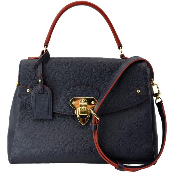 s l1600 2022 10 29T084944635 LOUIS VUITTON Georges MM Monogram Empreinte Shoulder Bag Navy Blue