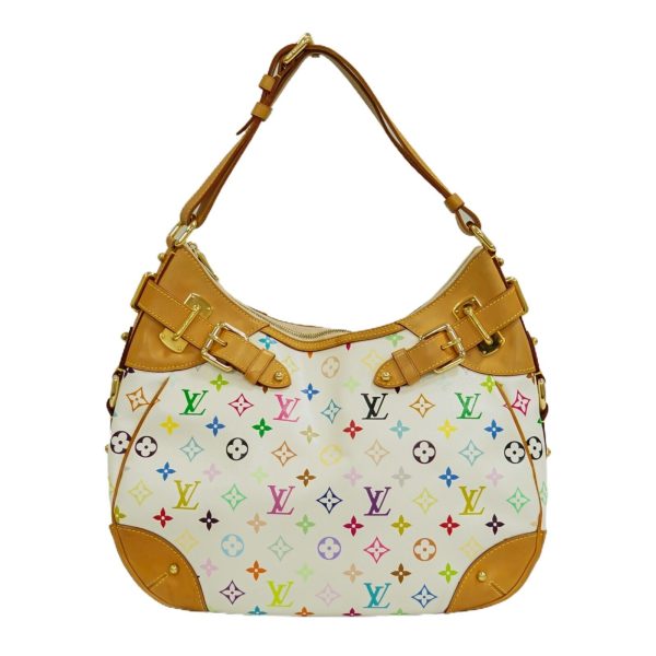 s l1600 Louis Vuitton Greta Multicolor Canvas Shoulder Bag White