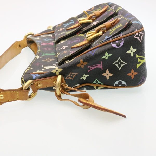 s l1600 3 LOUIS VUITTON Multicolor Lodge GM Shoulder Bag Black