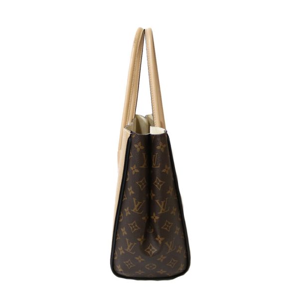 s l1600 3 LOUIS VUITTON Kimono Shoulder Bag Brown beige Monogram