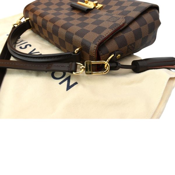 s l1600 4 LOUIS VUITTON Croisette Damier Ebene Crossbody Bag Brown