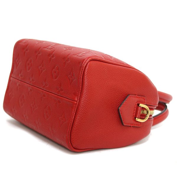 s l1600 4 LOUIS VUITTON Mini Speedy Bandouliere Vernis Leather CrossBody Monogram Red