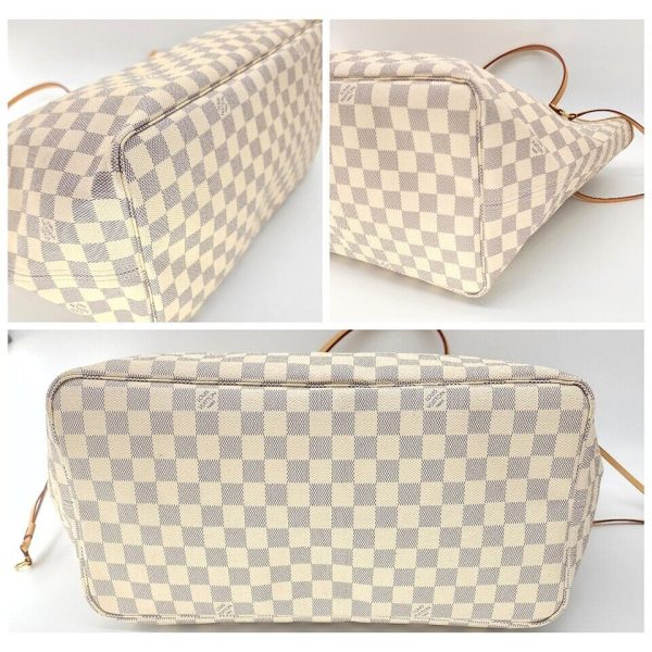 s l1600 4 Louis Vuitton Neverfull MM Tote in Damier Azur Canvas