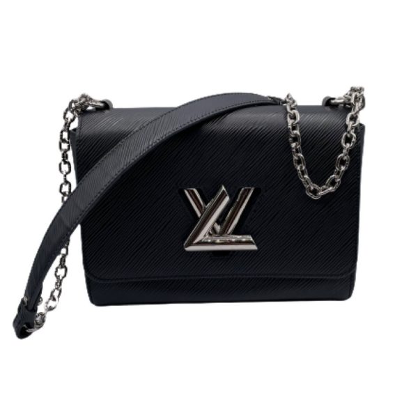 s l1600 LOUIS VUITTON Twist MM Shoulder Bag Epi leather Black