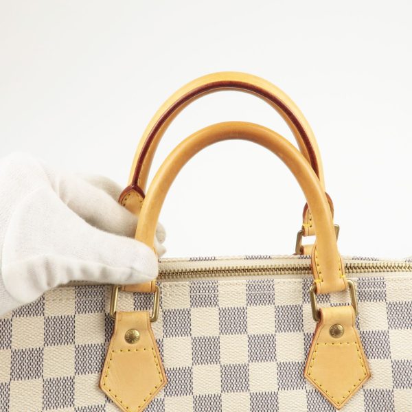 s l1600 5 Louis Vuitton Damier Azur Speedy 30 Boston Hand Bag