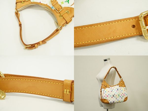 s l1600 5 Louis Vuitton Greta Multicolor Canvas Shoulder Bag White