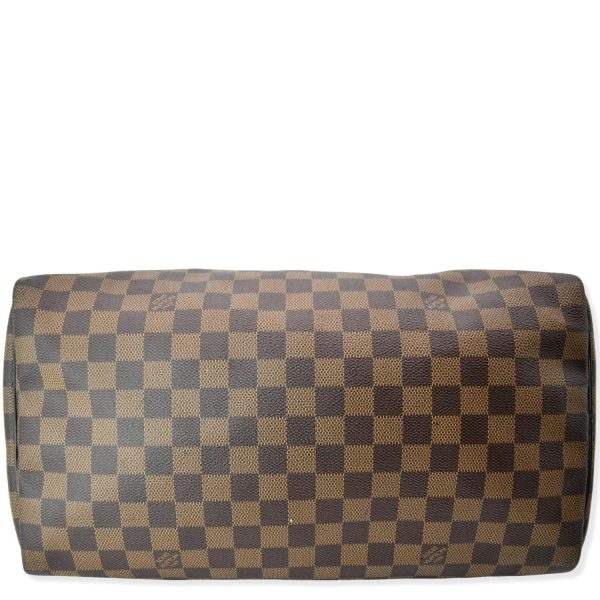 s l1600 6 LOUIS VUITTON Speedy 35 Damier Ebene Satchel Bag Brown