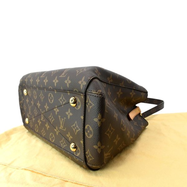 s l1600 6 LOUIS VUITTON Montaigne MM Monogram Canvas Shoulder Bag Brown