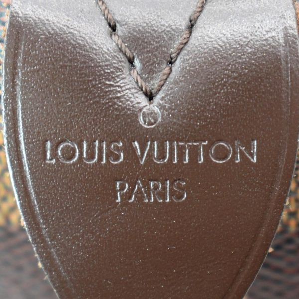 s l1600 7 LOUIS VUITTON Speedy 35 Damier Ebene Satchel Bag Brown