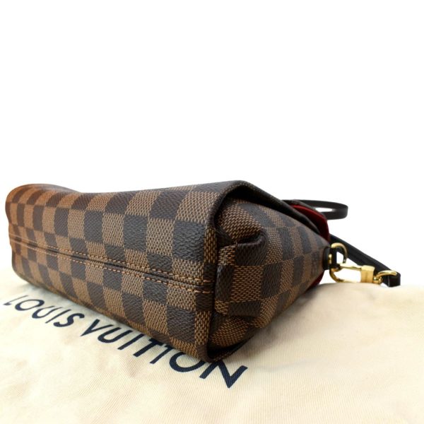 s l1600 7 LOUIS VUITTON Croisette Damier Ebene Crossbody Bag Brown