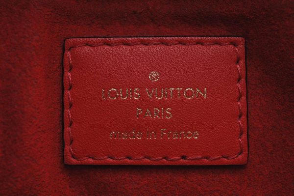 s l1600 7 Louis Vuitton Monogram Flower Tote Coquelicot Shoulder Bag Red